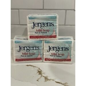 Jergens Mild Bath Bar Soap 3 oz Pack of 3 Bars Lot‎ of 3 Packs Total 9 Bars